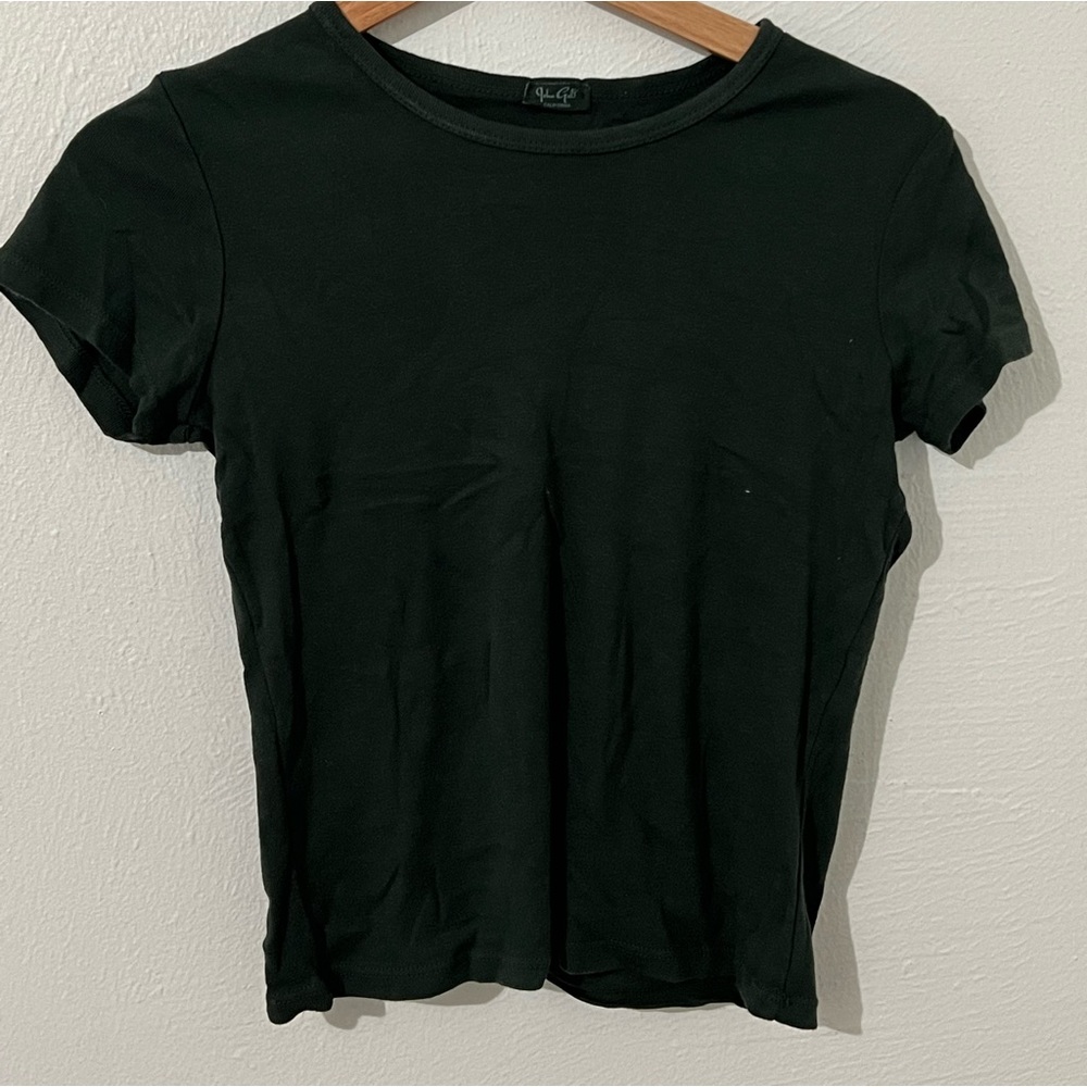 Brandy Melville Dark Green Baby Tee